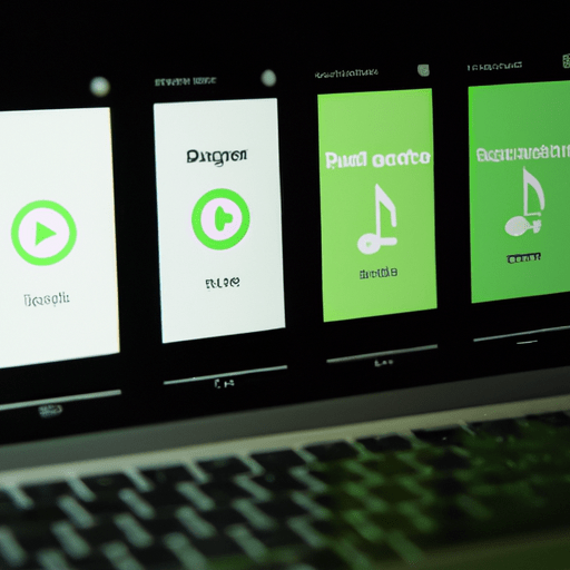 צילומי מסך של תהליך הורדת אפליקציית Spotify במכשירים שונים